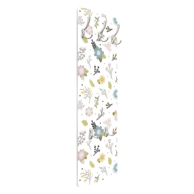 Porte-manteau - Scandinavian Branches And Flowers