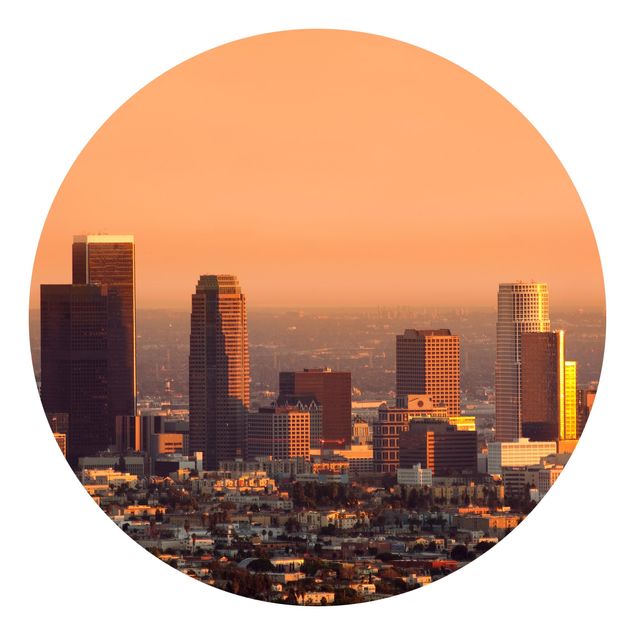 Papier peint ville Silhouette urbaine de Los Angeles