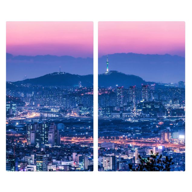Cache plaques de cuisson - Skyline Of Seoul