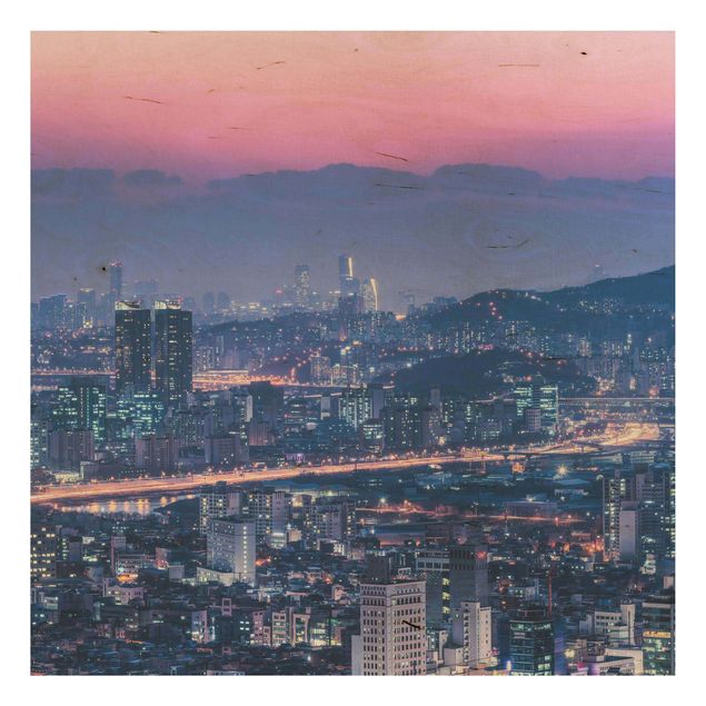 Tableaux Silhouette urbaine de Séoul