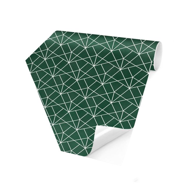 papier peint graphique Emerald Art Déco Motif ligne