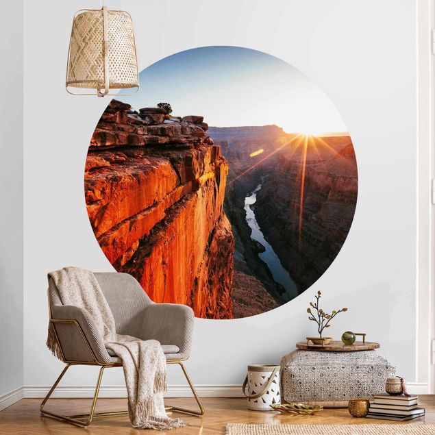Papier peint moderne Soleil dans le Grand Canyon