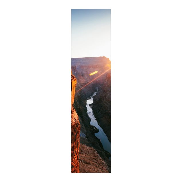 Panneau japonais paysage Soleil dans le Grand Canyon