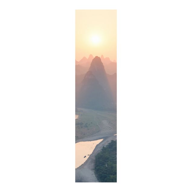 Tableaux de Matteo Colombo Lever de soleil dans un paysage montagneux