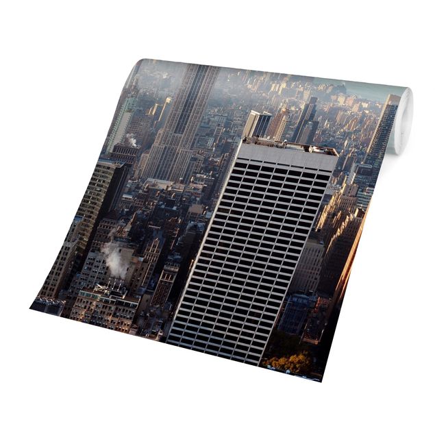 Papier peint panoramique paysage Lever du soleil à New York