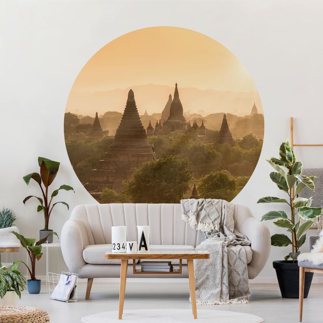 Papier peint paysage Coucher de soleil sur Bagan