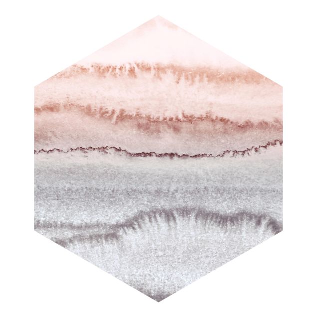Papier peint panoramique Jeu de couleurs Son de l'océan dans le brouillard