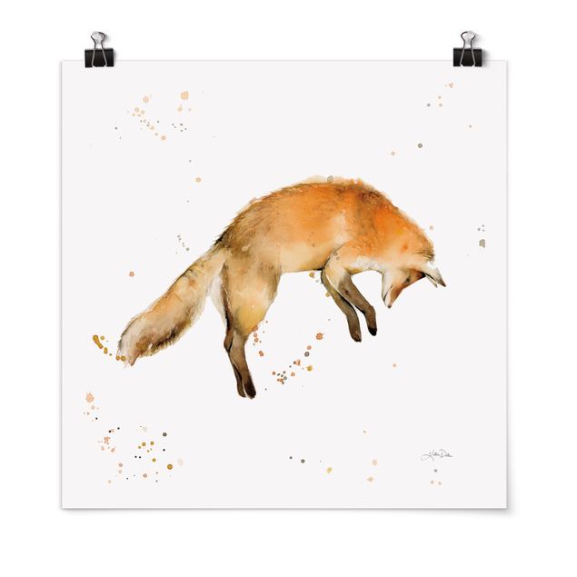 Posters animaux Leaping Fox