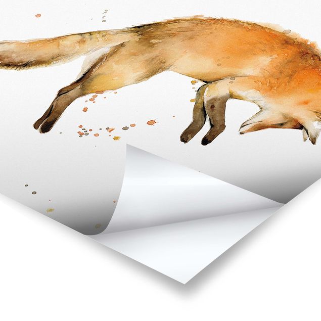 Poster reproduction - Leaping Fox