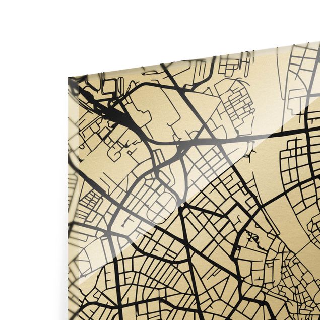 Tableaux muraux Plan de la ville de Bâle - Classique