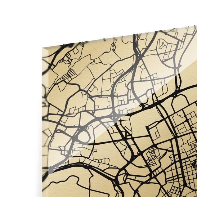Tableaux muraux Carte de la ville de Lisbonne - Classique