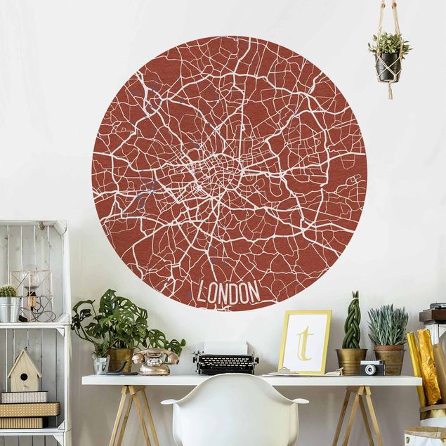Papiers peints Londres Plan de Ville Londres - Rétro