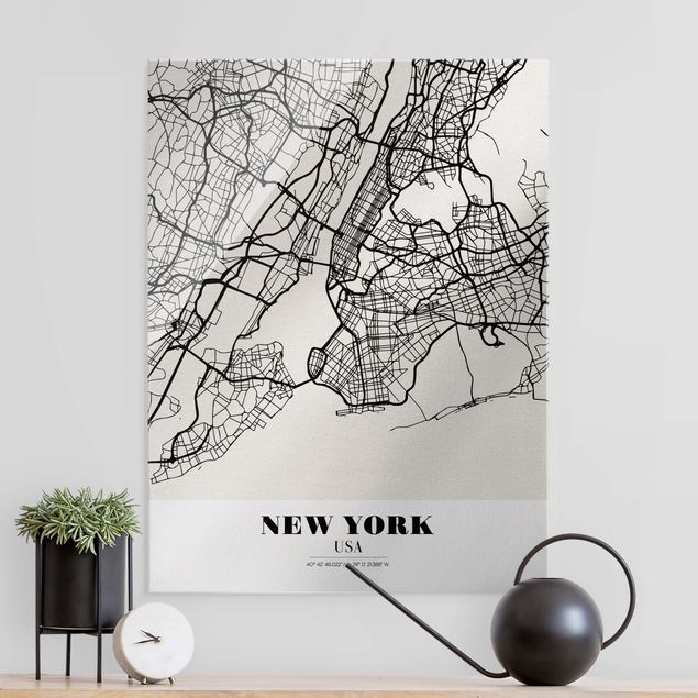 Cadre New York Plan de la ville de New York - Classique