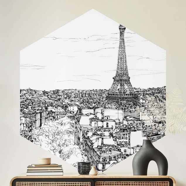Papier peint de paris Étude de la ville - Paris