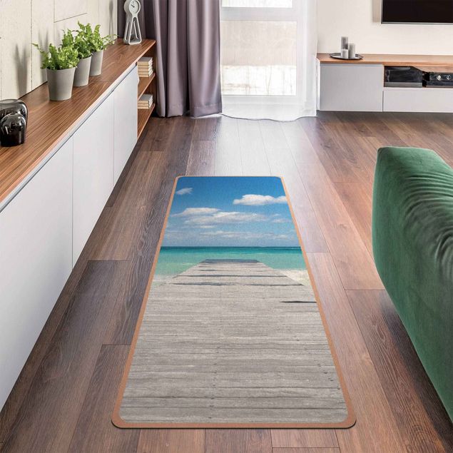 tapis salon moderne Débarcadère dans l'océan