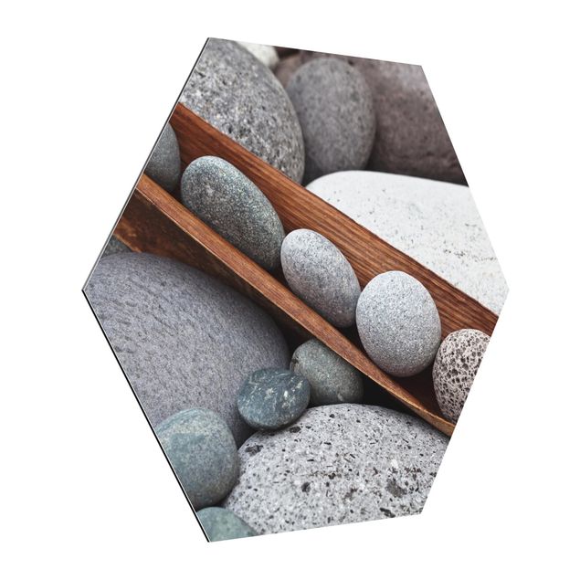 Tableau ton gris Still Life With Grey Stones