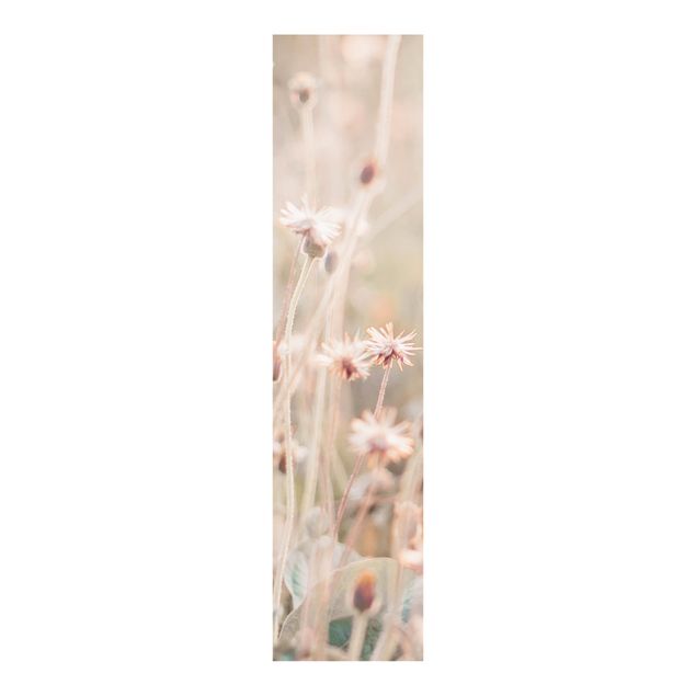 Panneaux coulissants avec fleurs Champ fleuri au soleil