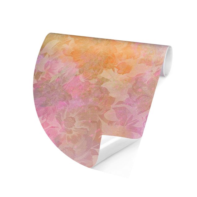 Papier peint moderne Rêve floral lumineux au pastel