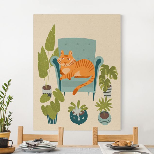 Tableaux chats Illustration - Tigre domestique