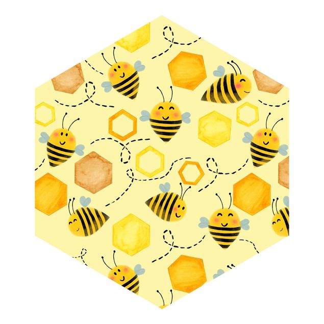 Tableaux de Uta Naumann Illustration d'un miel doux avec des abeilles