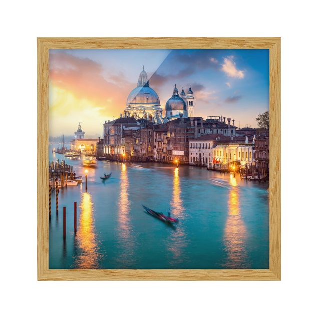 Tableaux mer Coucher de soleil à Venise