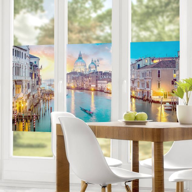 Décoration pour fenêtre - Coucher de soleil à Venise