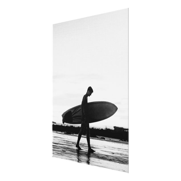Tableaux nature Surfeur de l'ombre de profil