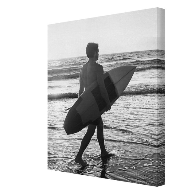 Tableaux modernes Surfer Boy At Sunset