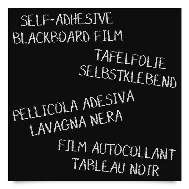 Film adhésif tableau noir - Living Room - DIY Chalkboard Wallpaper