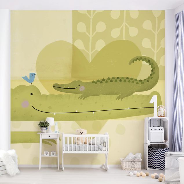 Papiers peints modernes Maman et moi - Crocodiles