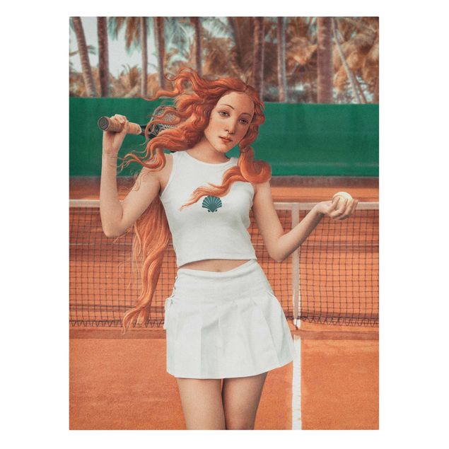 Tableaux orange Tennis Venus