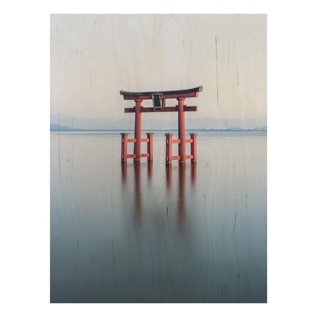 Tableau décoration Torii dans l'eau