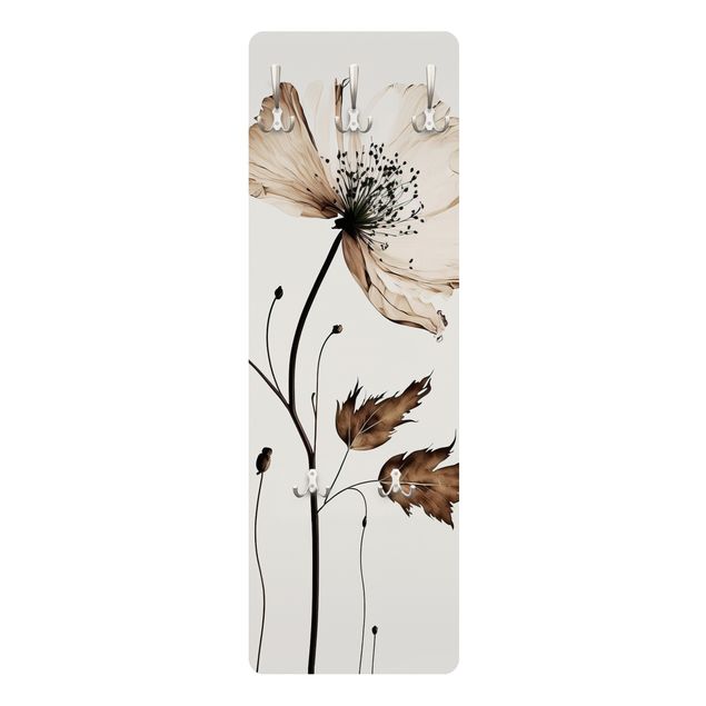 Porte-manteau - Transparent blossom brown