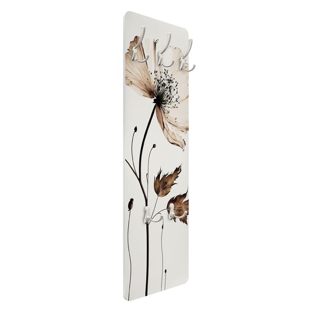 Porte-manteau - Transparent blossom brown