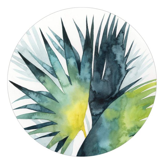 Tapisserie verte Tropical Foliage - Fan Palm