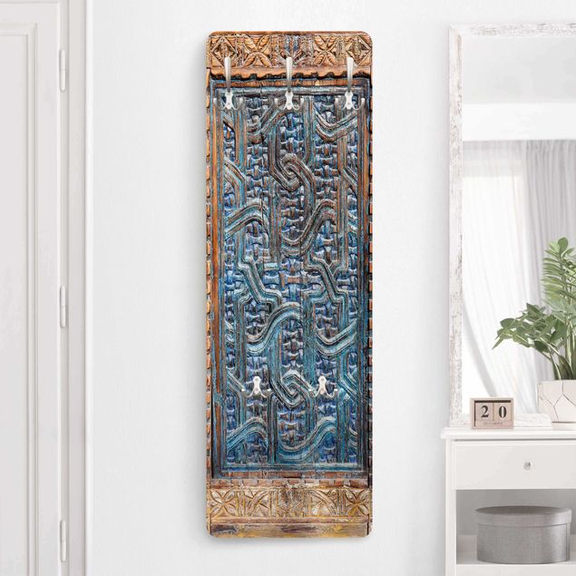 Porte-manteaux muraux avec dessins Porte avec Sculpture Marocaine