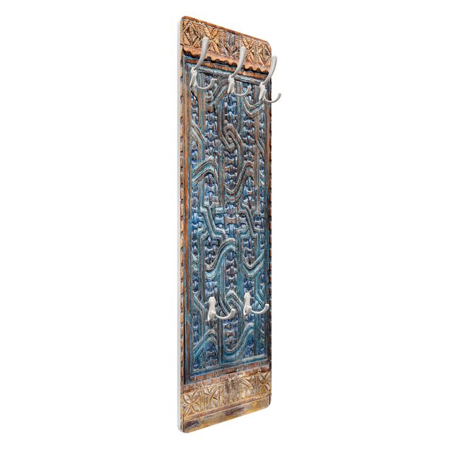 Porte-manteau shabby - Door With Moroccan Carving