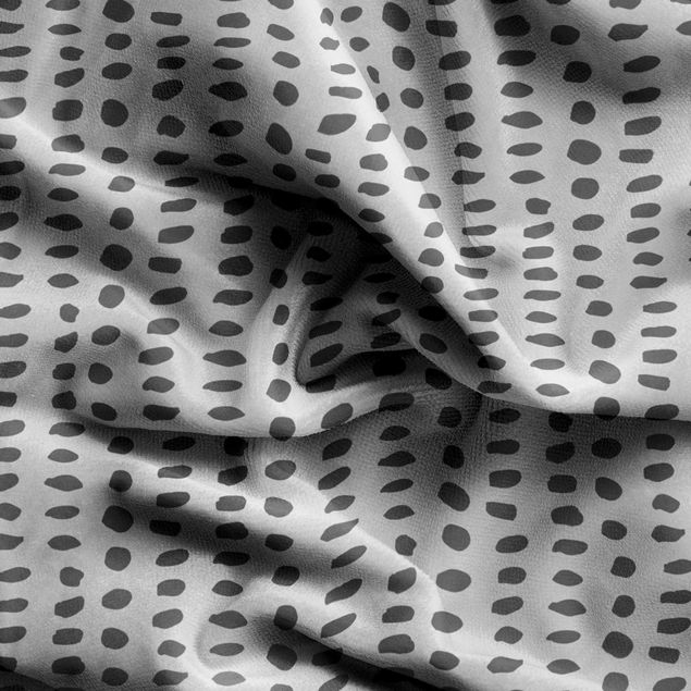 rideaux motifs Unequal Dots Pattern - Grey