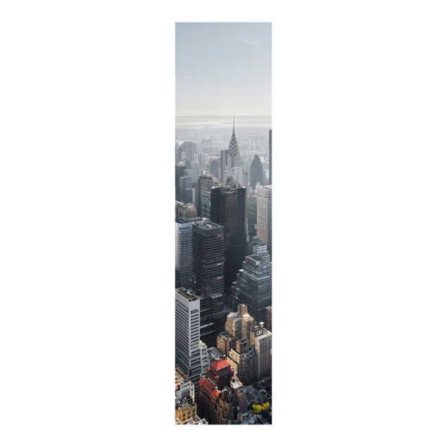Panneaux coulissants avec architecture et skyline Upper Manhattan New York City