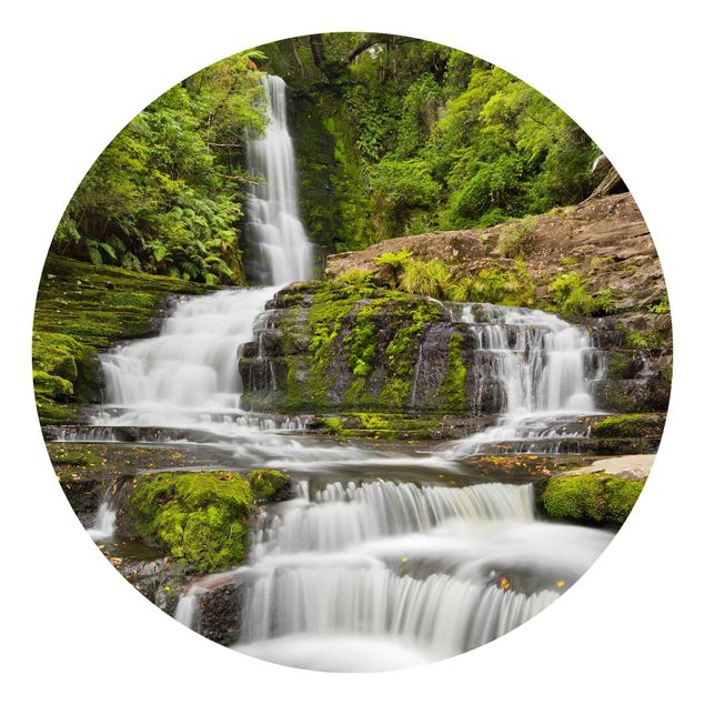 Tapisserie paysage McLean Falls en Nouvelle-Zélande