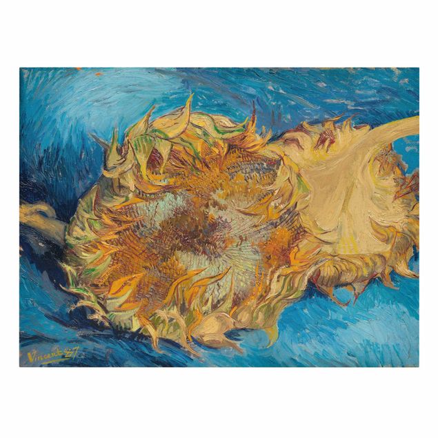 Tableau floral mural Van Gogh - Tournesols