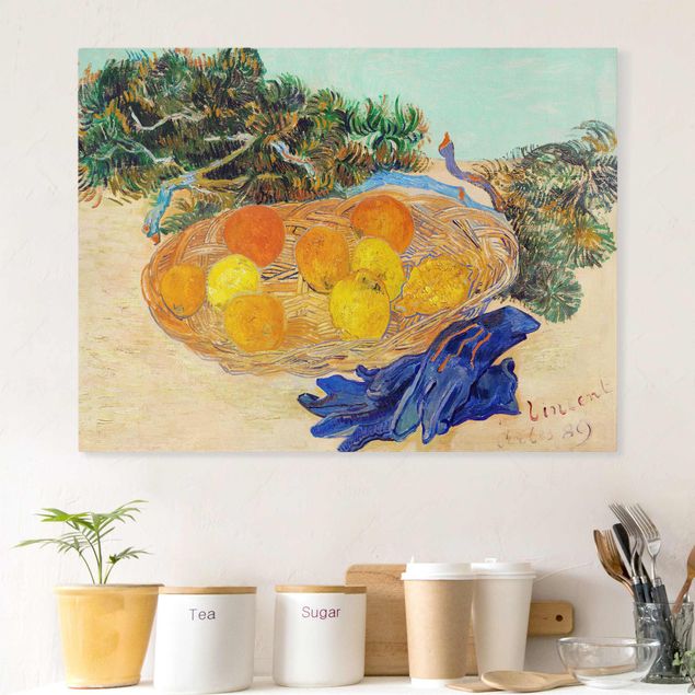 Déco murale cuisine Van Gogh - Nature morte aux oranges