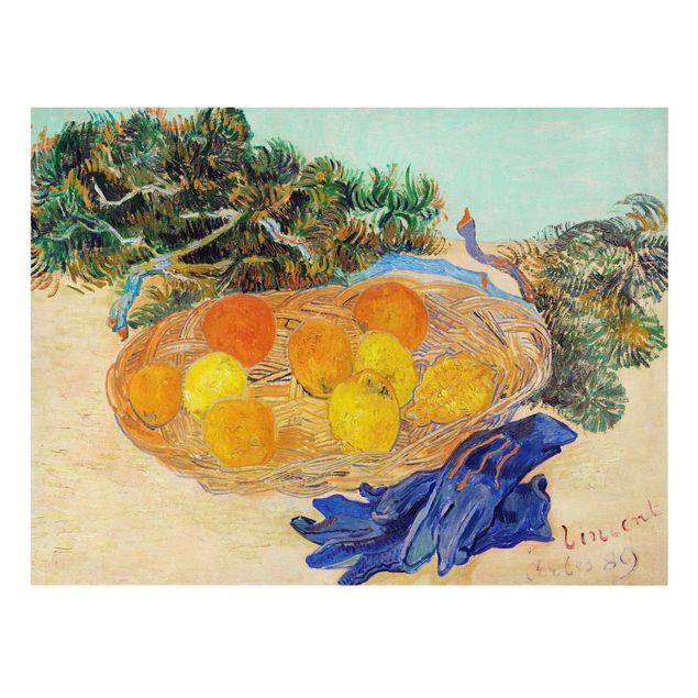Tableaux sur toile avec légumes et fruit Van Gogh - Nature morte aux oranges