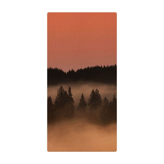 tapis chambre nature Forêt brumeuse de rêve