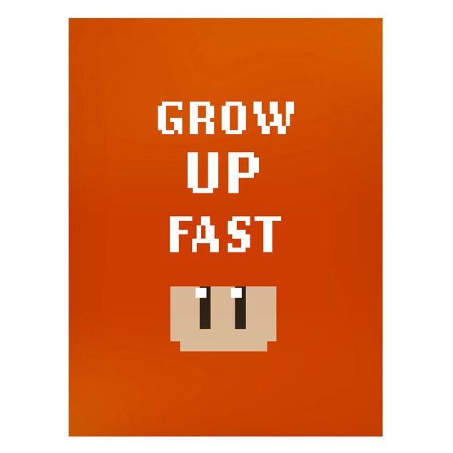 Tableaux moderne Video Game Grow Up Fast In Red
