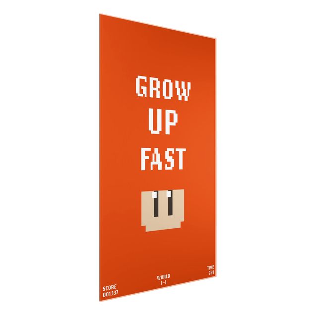 Tableau dominante rouge Video Game Grow Up Fast In Red