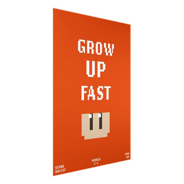 Tableau dominante rouge Video Game Grow Up Fast In Red