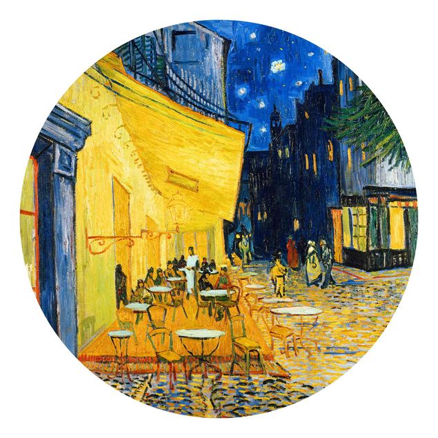 Tableaux pointillisme Vincent van Gogh - Terrasse de café le soir