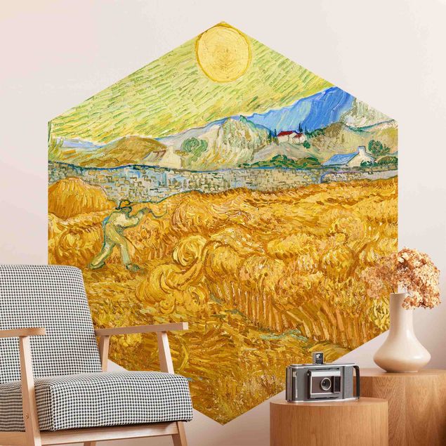 Tableaux Impressionnisme Vincent Van Gogh - La moisson, le champ de blé