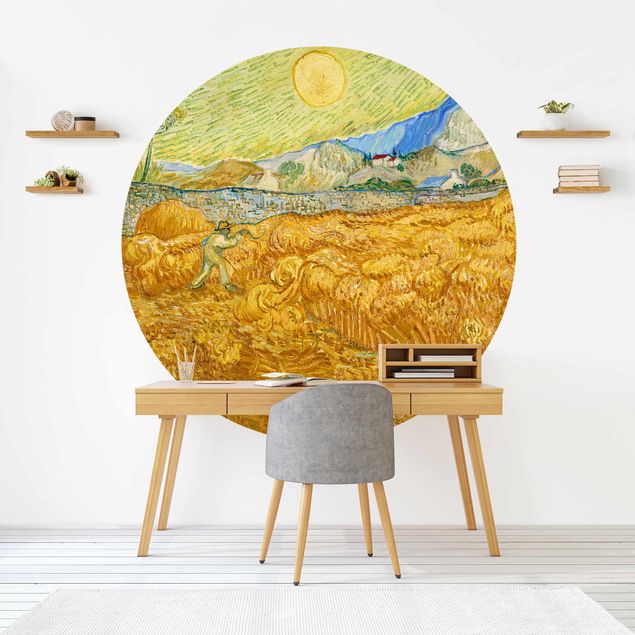 Déco murale cuisine Vincent Van Gogh - La moisson, le champ de blé